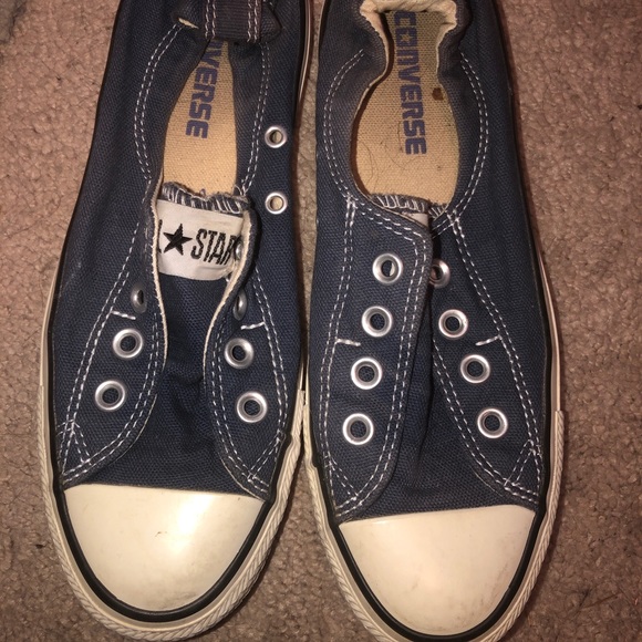 Navy blue low top Converse - Picture 4 of 4